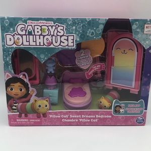 Gabby’s Dollhouse Pillow Cat Sweet Dreams Bedroom
